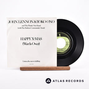 John Lennon & Yoko Ono Happy Xmas 7" Vinyl Record - Front Cover & Record