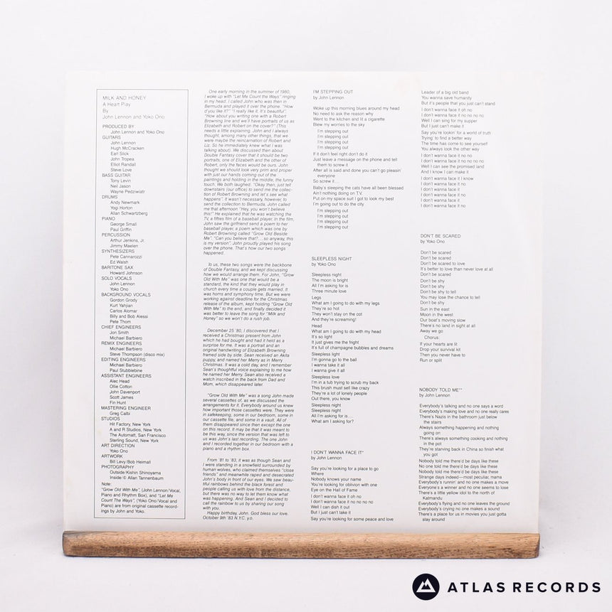 John Lennon & Yoko Ono - Milk And Honey - Gatefold LP Vinyl Record - EX/EX
