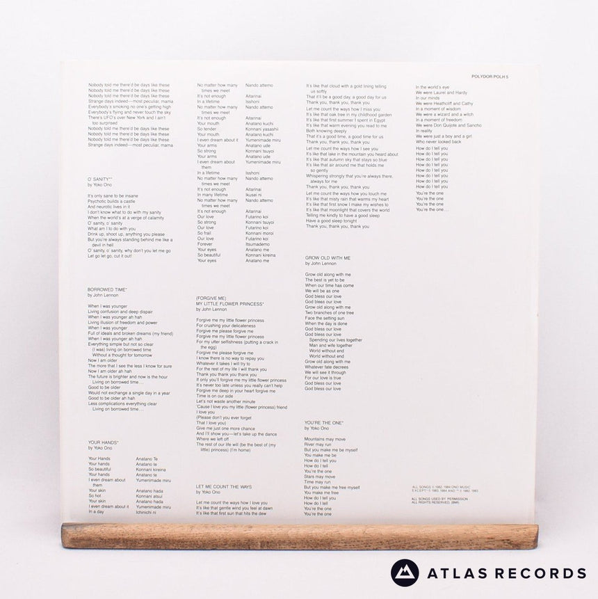 John Lennon & Yoko Ono - Milk And Honey - LP Vinyl Record - VG+/EX