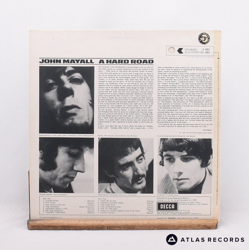 John Mayall & The Bluesbreakers - A Hard Road - -2W LP Vinyl Record - VG+/EX