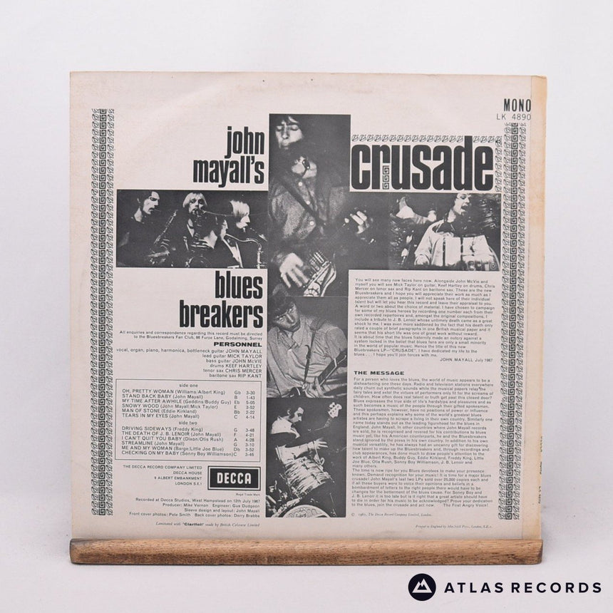 John Mayall & The Bluesbreakers - Crusade - Mono LP Vinyl Record - VG+/VG+