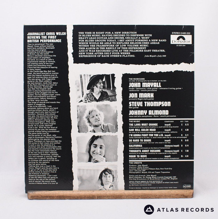 John Mayall - The Turning Point - Reissue Germany LP Vinyl Record - EX/VG+