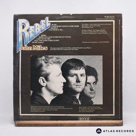 John Miles - Rebel - Poster LP Vinyl Record - VG+/VG+