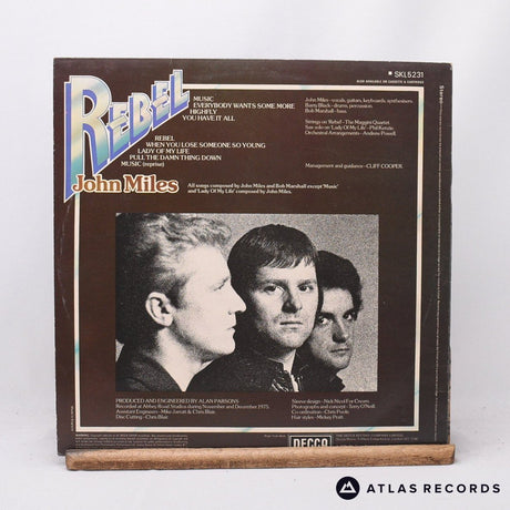 John Miles - Rebel - Poster LP Vinyl Record - VG+/VG+