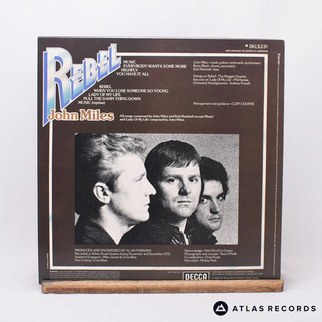 John Miles - Rebel - Poster LP Vinyl Record - EX/VG+