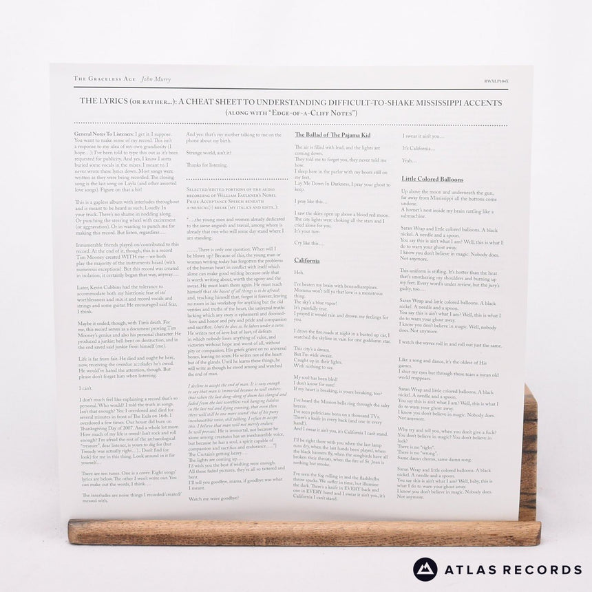 John Murry - The Graceless Age - 2 x LP Vinyl Record