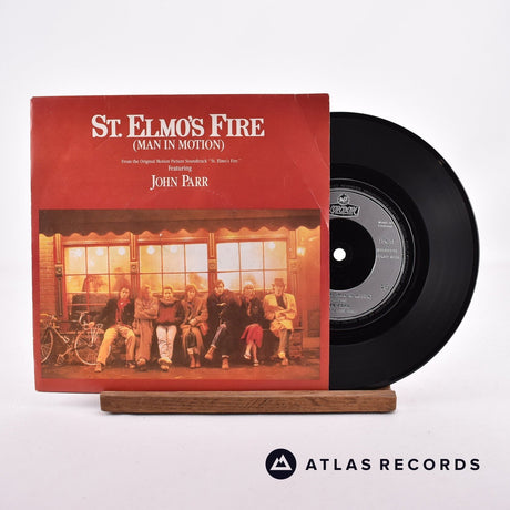 John Parr St. Elmo's Fire 7" Vinyl Record - Front Cover & Record