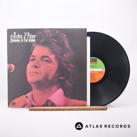 John Prine Diamonds In The Rough LP Vinyl Record - Front Cover & Record