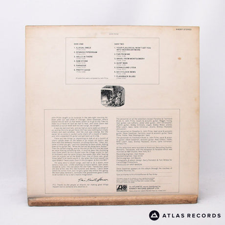 John Prine - John Prine - Lyric Sheet LP Vinyl Record - VG+/VG+