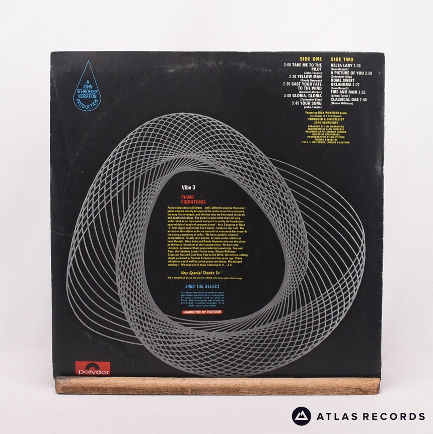 John Schroeder - Piano Vibrations - LP Vinyl Record - VG+/EX