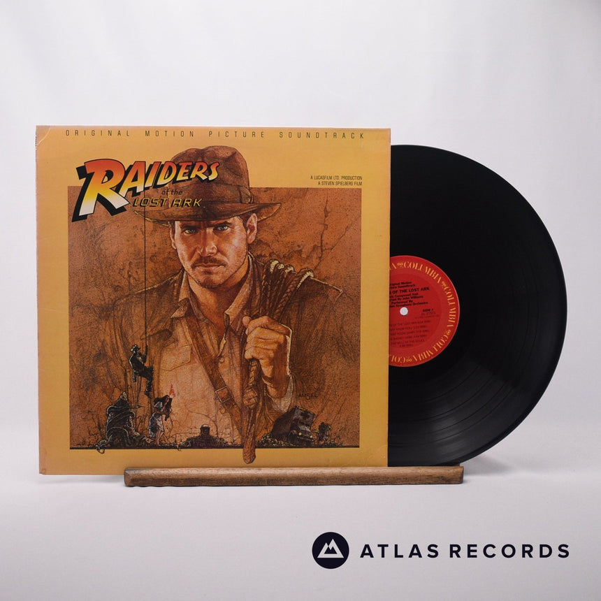 John Williams Raiders Of The Lost Ark LP Vinyl Record - Front Cover & Record