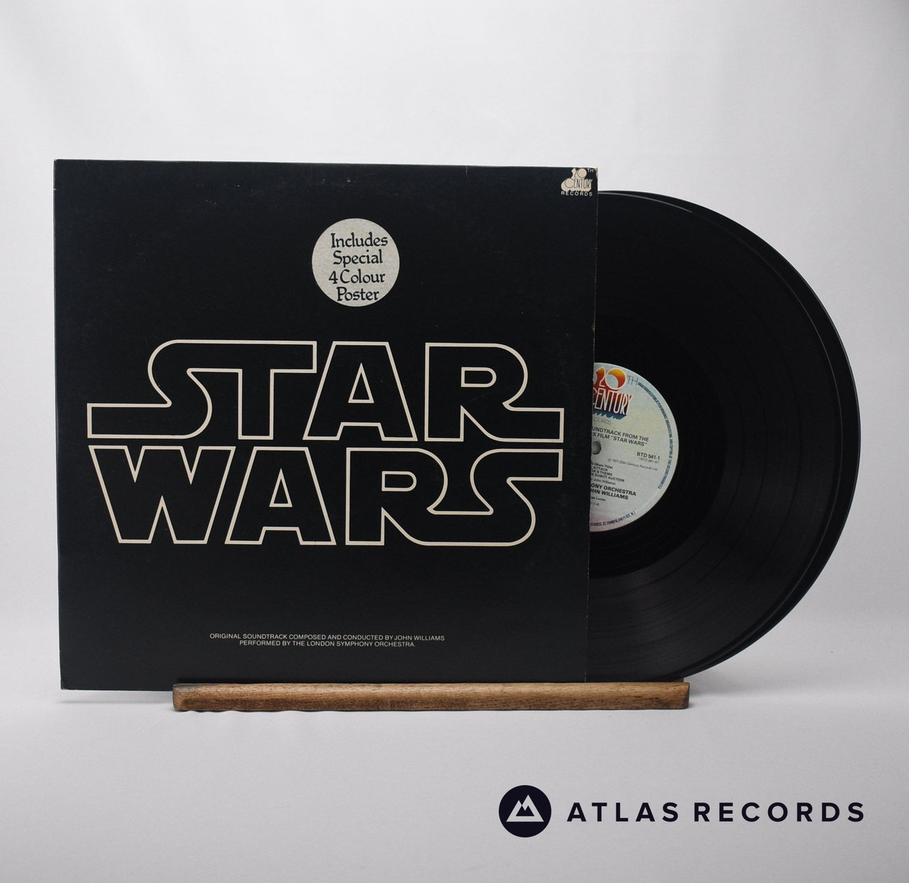 John Williams Star Wars Double LP Vinyl Record - Front Cover & Record