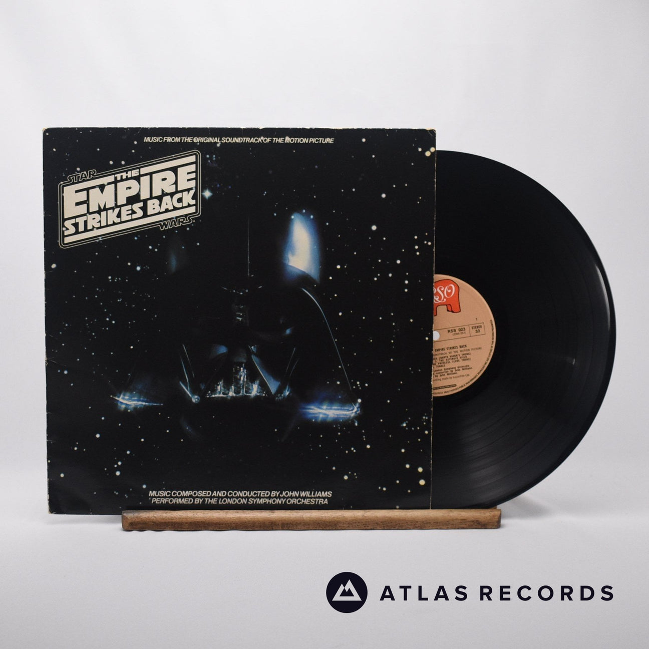 John Williams Star Wars: The Empire Strikes Back LP Vinyl Record - Front Cover & Record