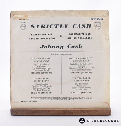 Johnny Cash - Strictly Cash - 7" EP Vinyl Record - VG+/VG+