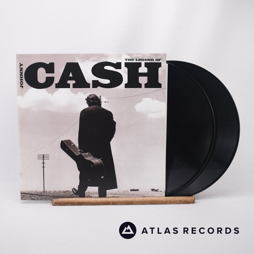 Johnny Cash The Legend Of Johnny Cash 2 x LP Vinyl Record - Front Cover & Record