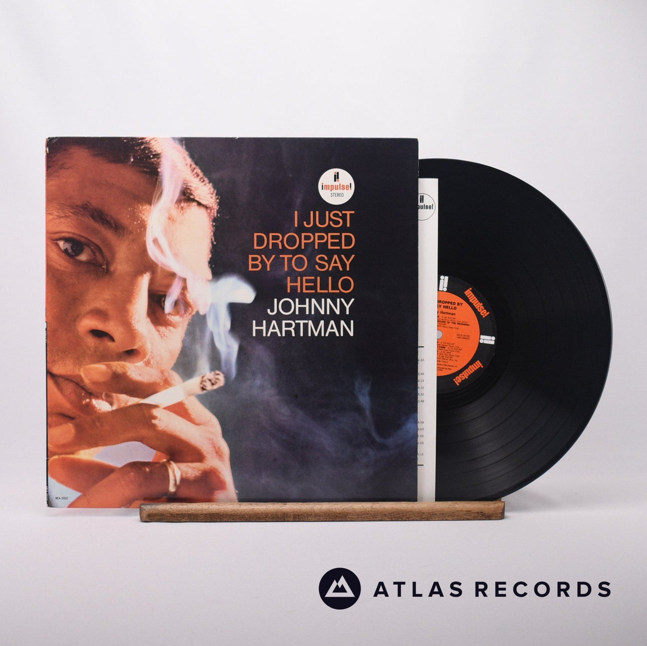 Johnny Hartman I Just Dropped By To Say Hello LP Vinyl Record - Front Cover & Record