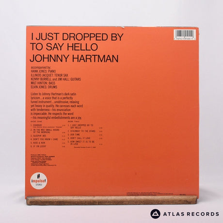 Johnny Hartman - I Just Dropped By To Say Hello - A B LP Vinyl Record - EX/VG+