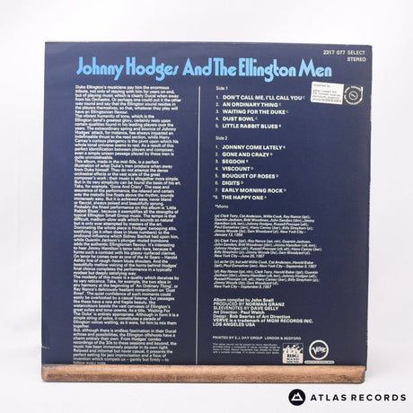 Johnny Hodges - The Big Band Sound Of Johnny Hodges - LP Vinyl Record - EX/EX