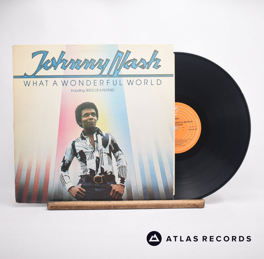 Johnny Nash What A Wonderful World LP Vinyl Record - Front Cover & Record