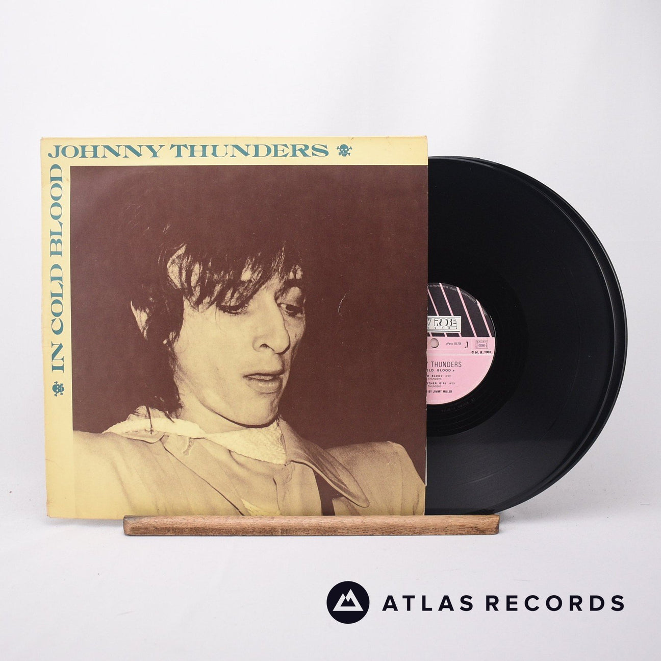 Johnny Thunders In Cold Blood 12" + LP Vinyl Record - Front Cover & Record