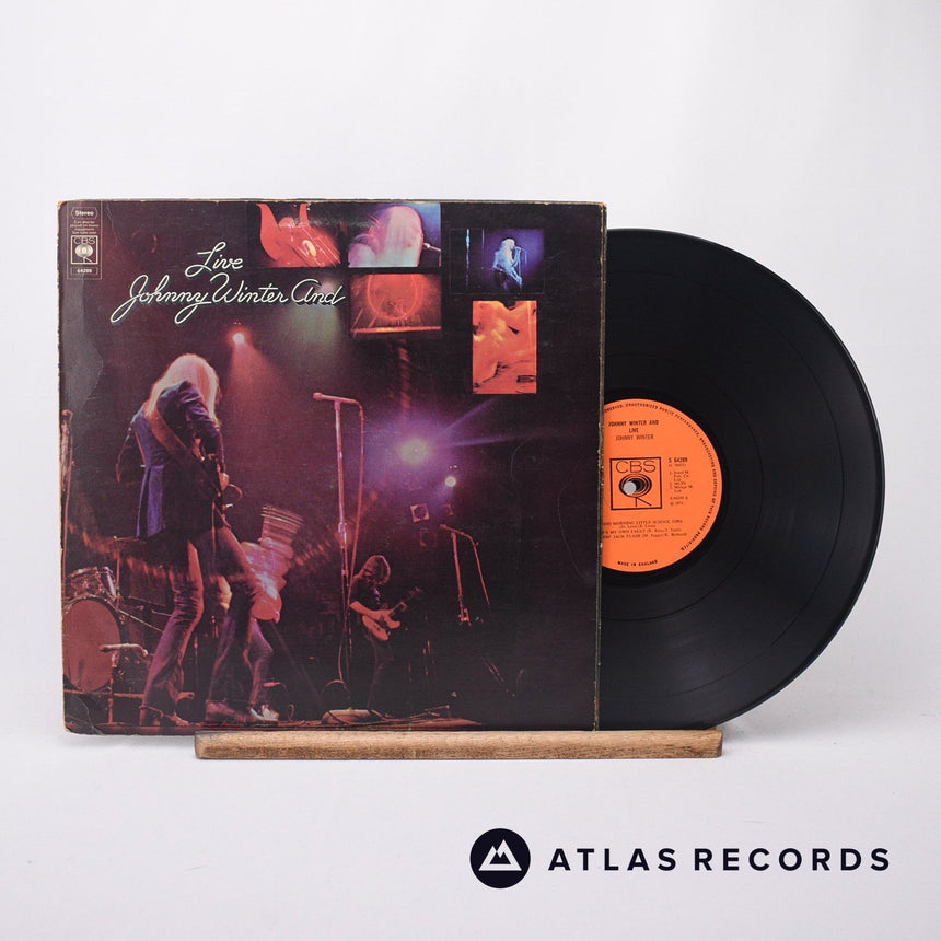 Johnny Winter And Live LP Vinyl Record - Front Cover & Record