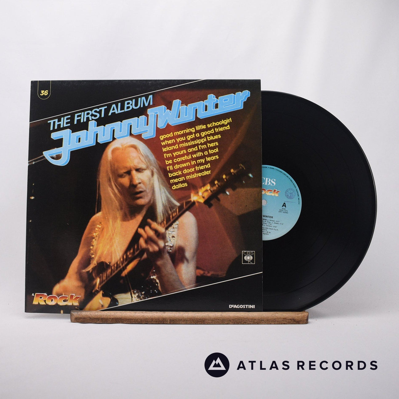 Johnny Winter The First Album LP Vinyl Record - Front Cover & Record