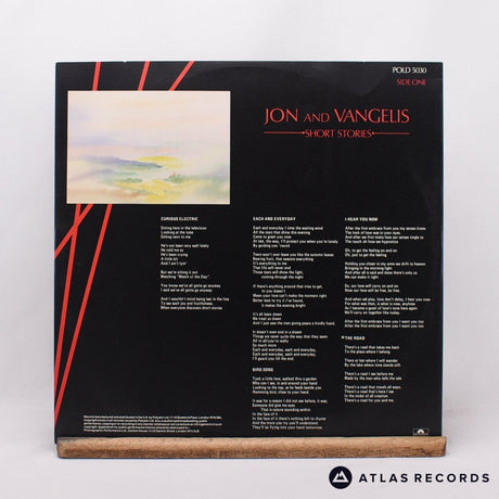 Jon & Vangelis - Short Stories - Strawberry LP Vinyl Record - VG+/VG+
