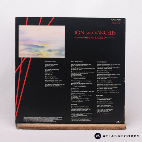 Jon & Vangelis - Short Stories - Strawberry LP Vinyl Record - VG+/VG+