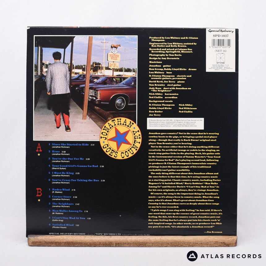 Jonathan Richman - Jonathan Goes Country - Mpo A1 B1 LP Vinyl Record - EX/EX