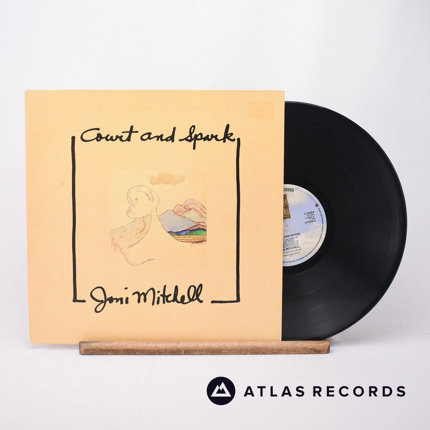 Joni Mitchell Court And Spark LP Vinyl Record - Front Cover & Record