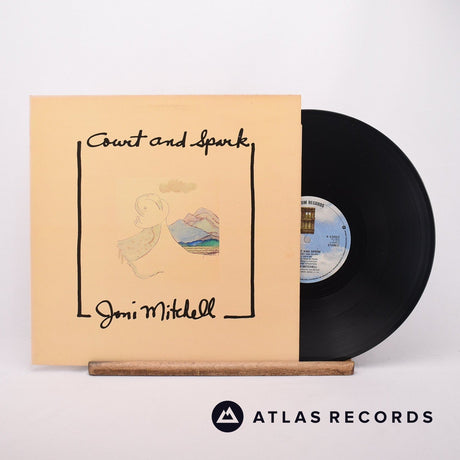 Joni Mitchell Court And Spark LP Vinyl Record - Front Cover & Record