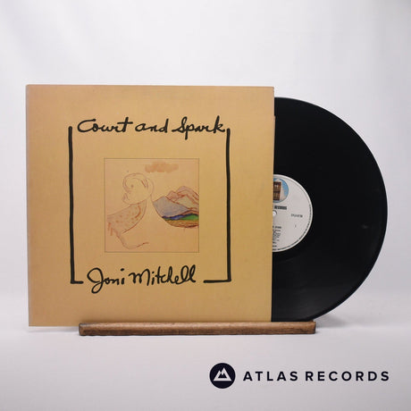 Joni Mitchell Court And Spark LP Vinyl Record - Front Cover & Record