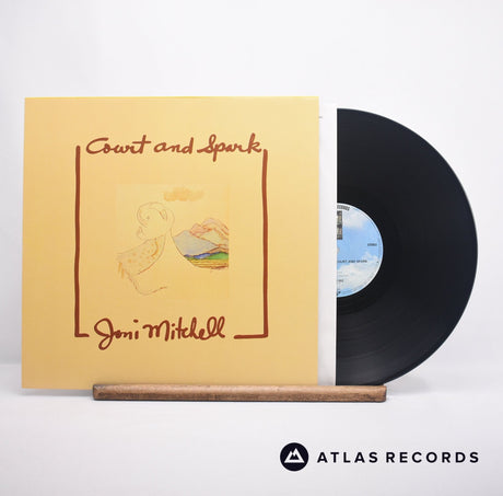 Joni Mitchell Court And Spark LP Vinyl Record - Front Cover & Record