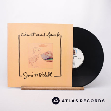 Joni Mitchell Court And Spark LP Vinyl Record - Front Cover & Record
