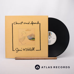 Joni Mitchell Court And Spark LP Vinyl Record - Front Cover & Record