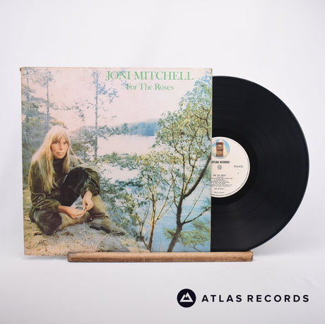 Joni Mitchell For The Roses LP Vinyl Record - Front Cover & Record