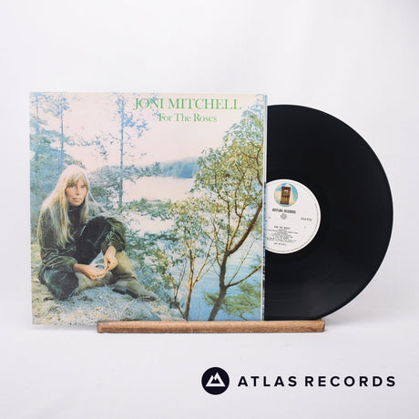 Joni Mitchell For The Roses LP Vinyl Record - Front Cover & Record