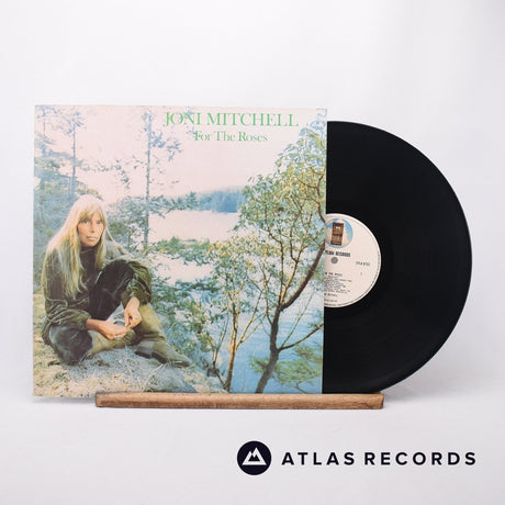 Joni Mitchell For The Roses LP Vinyl Record - Front Cover & Record
