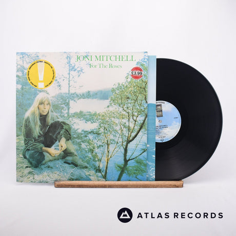 Joni Mitchell For The Roses LP Vinyl Record - Front Cover & Record