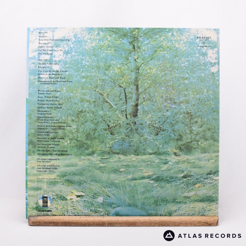 Joni Mitchell - For The Roses - Lyric Sheet LP Vinyl Record - EX/EX