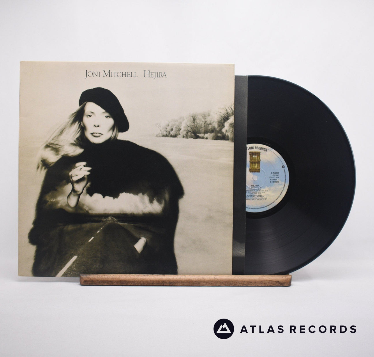 Joni Mitchell Hejira LP Vinyl Record - Front Cover & Record