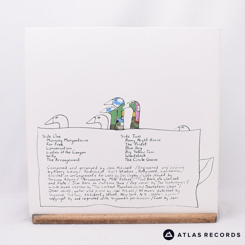 Joni Mitchell - Ladies Of The Canyon - Transparent Green LP Vinyl Record - EX/EX