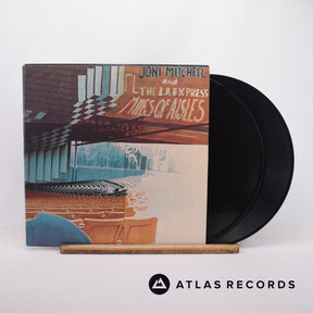 Joni Mitchell Miles Of Aisles 2 x LP Vinyl Record - Front Cover & Record
