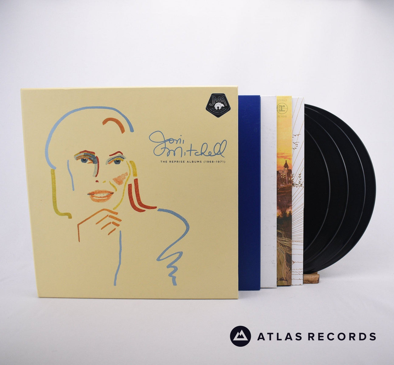 Joni Mitchell The Reprise Albums 4 x LP Vinyl Record - Front Cover & Record