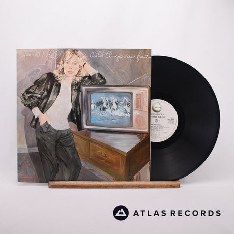Joni Mitchell Wild Things Run Fast LP Vinyl Record - Front Cover & Record