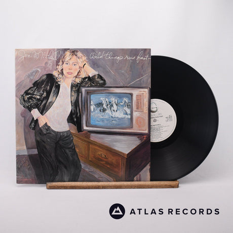 Joni Mitchell Wild Things Run Fast LP Vinyl Record - Front Cover & Record