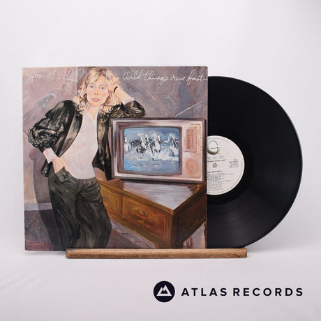 Joni Mitchell Wild Things Run Fast LP Vinyl Record - Front Cover & Record