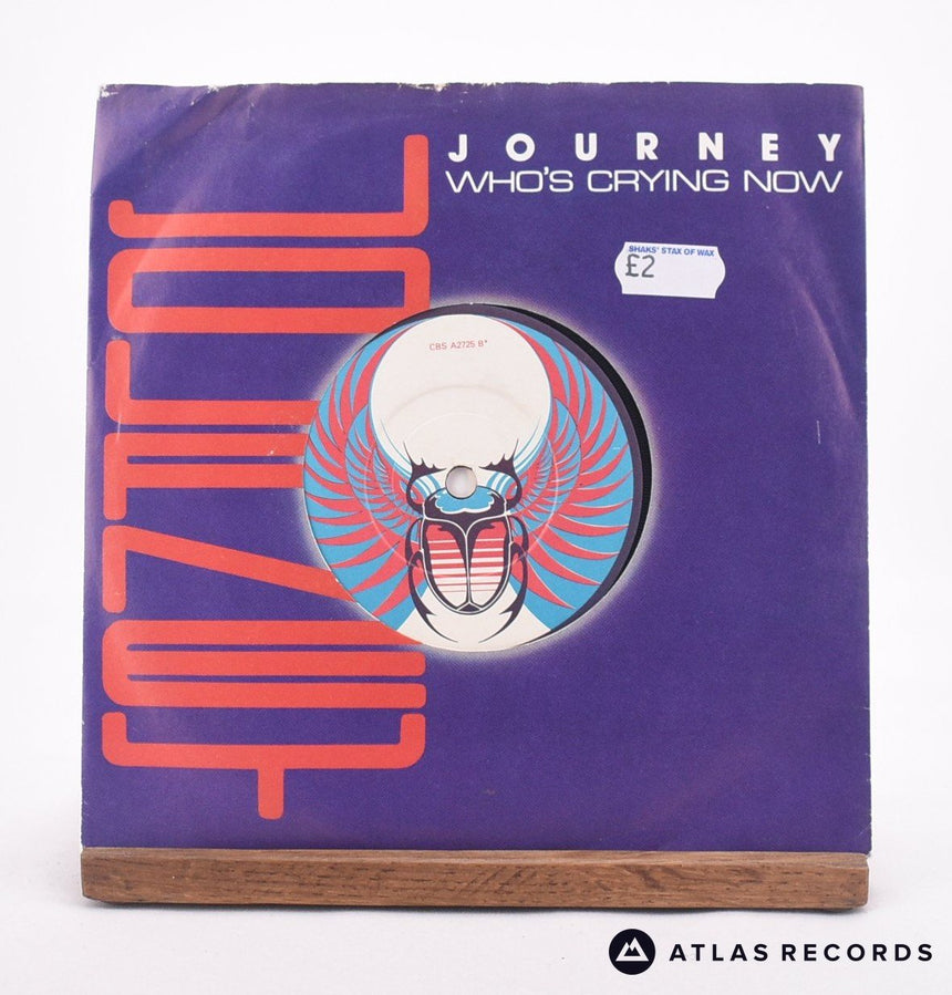 Journey Who's Crying Now 7" Vinyl Record - Front Cover & Record