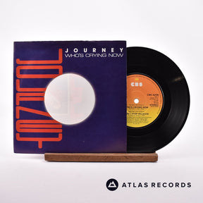 Journey Who's Crying Now 7" Vinyl Record - Front Cover & Record