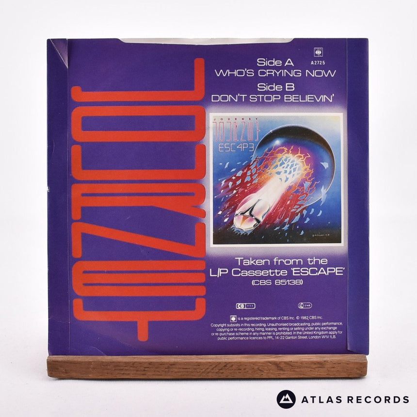 Journey - Who's Crying Now - Die-Cut Sleeve 7" Vinyl Record - EX/VG+